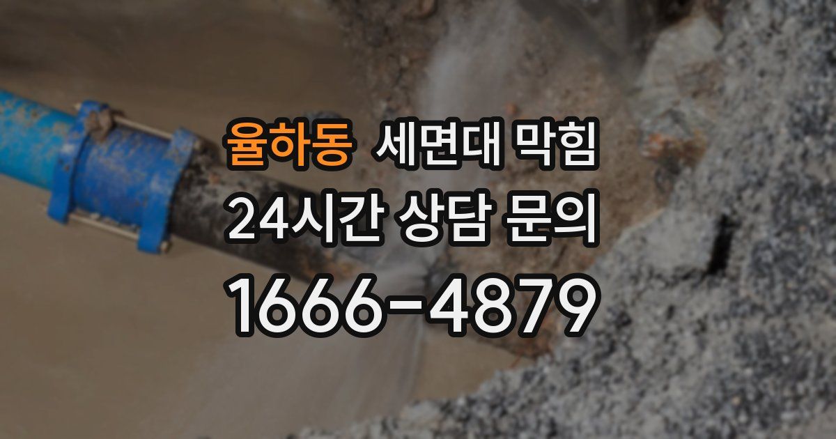율하동 세면대 막힘