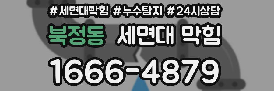 북정동 세면대 막힘