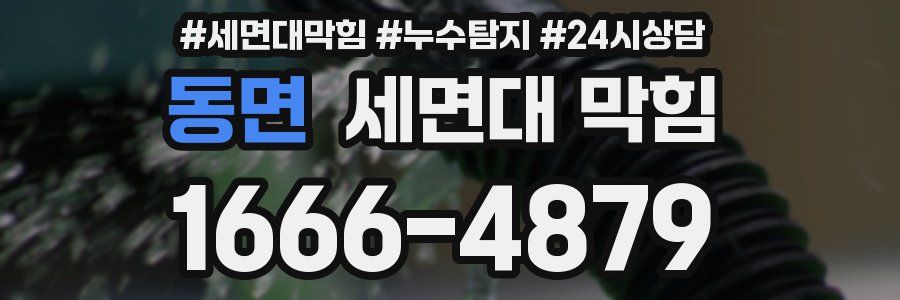 동면 세면대 막힘