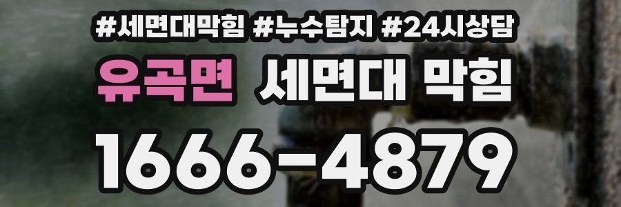 유곡면 세면대 막힘