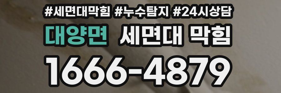 대양면 세면대 막힘