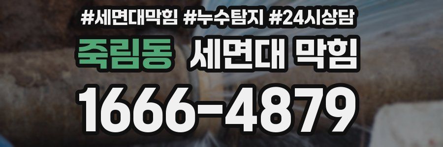 죽림동 세면대 막힘