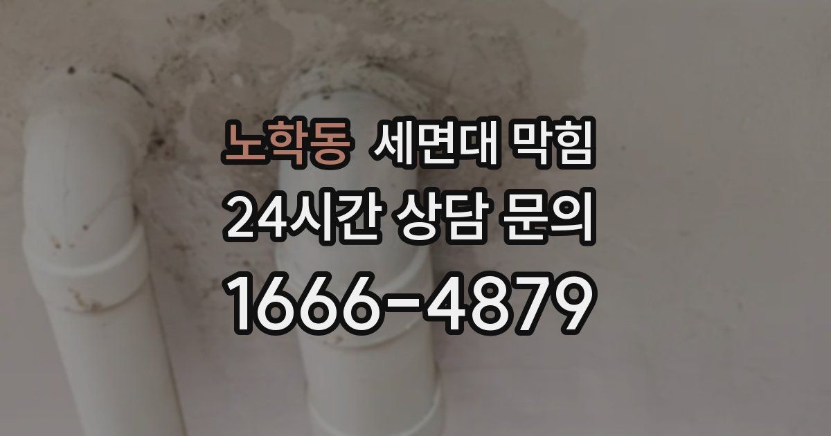 노학동 세면대 막힘