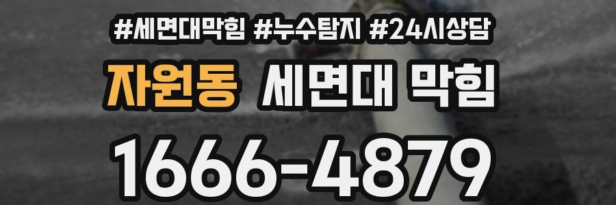 자원동 세면대 막힘