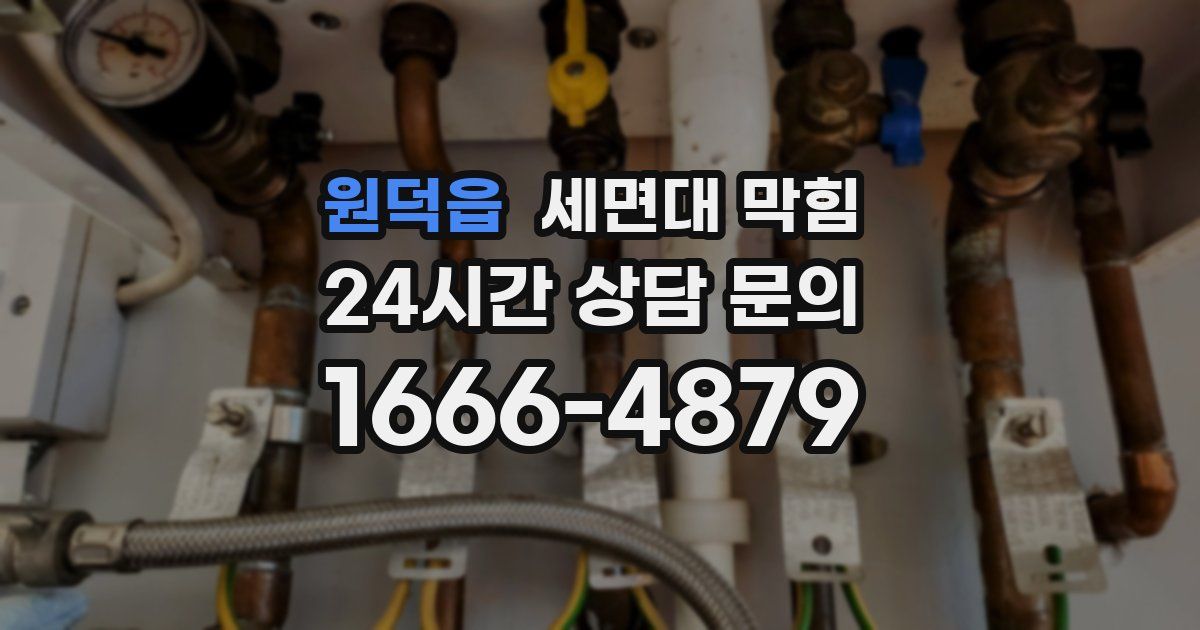 원덕읍 세면대 막힘