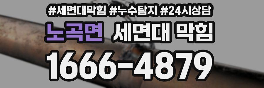 노곡면 세면대 막힘