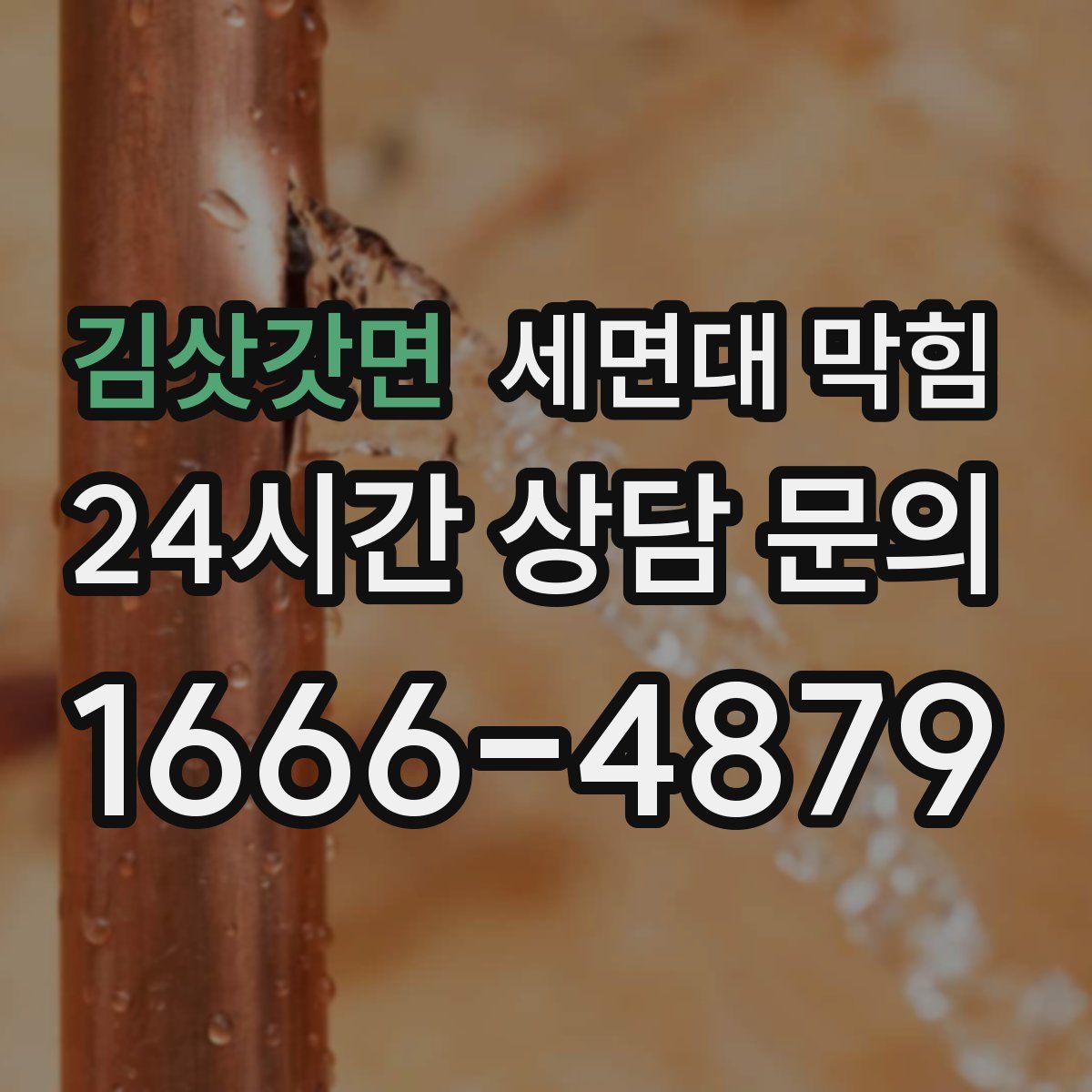 김삿갓면 세면대 막힘