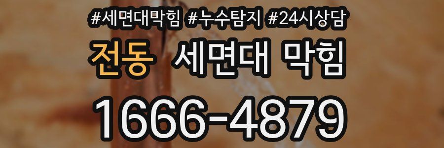 전동 세면대 막힘