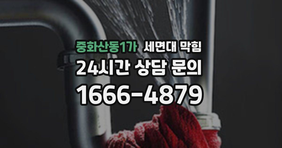 중화산동1가 세면대 막힘