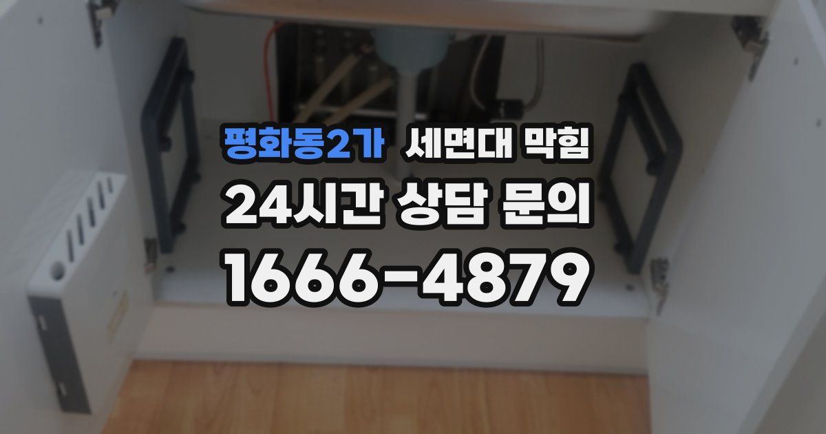 평화동2가 세면대 막힘
