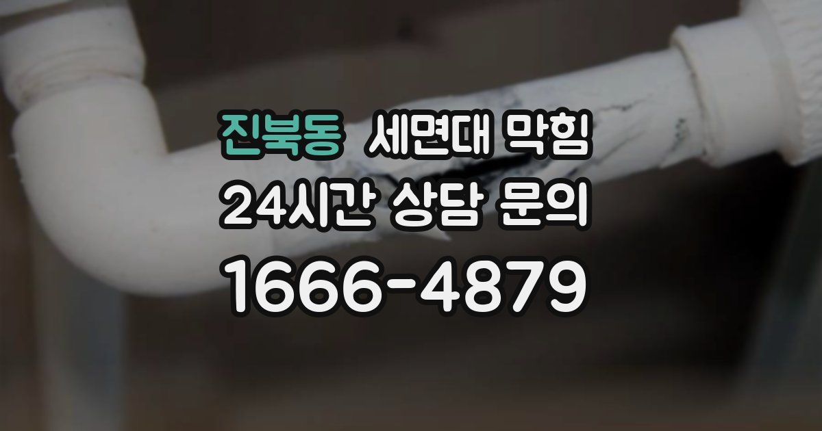 진북동 세면대 막힘