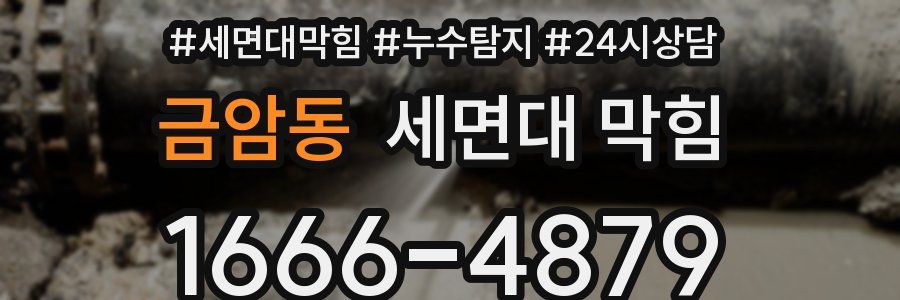 금암동 세면대 막힘