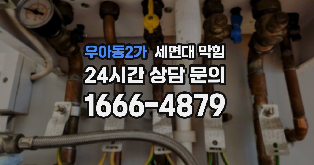 우아동2가 세면대 막힘