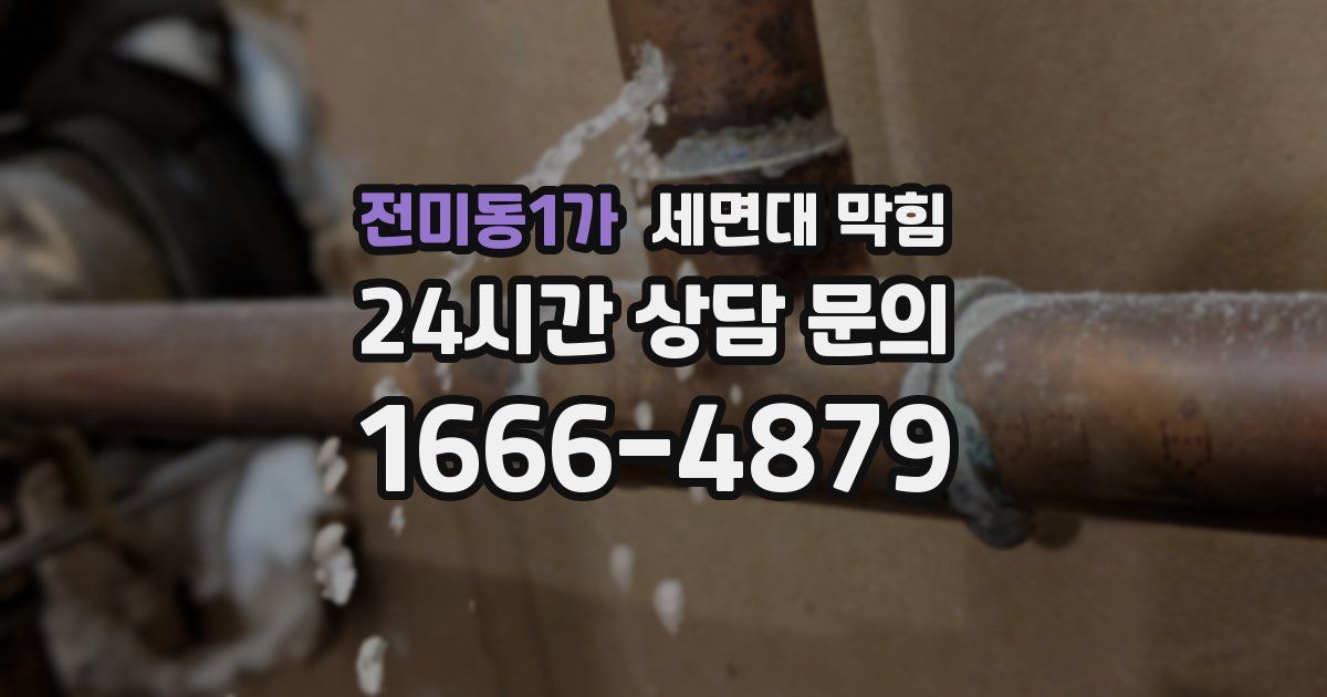 전미동1가 세면대 막힘