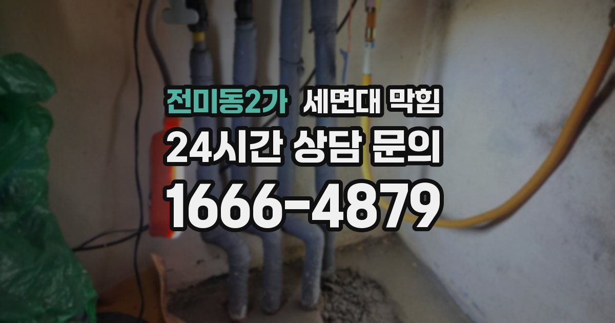전미동2가 세면대 막힘