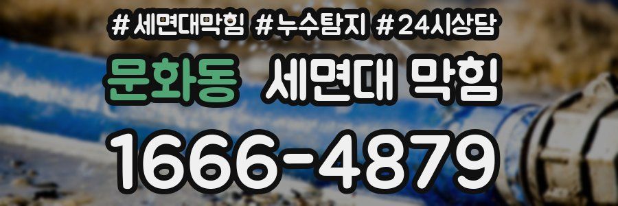 문화동 세면대 막힘