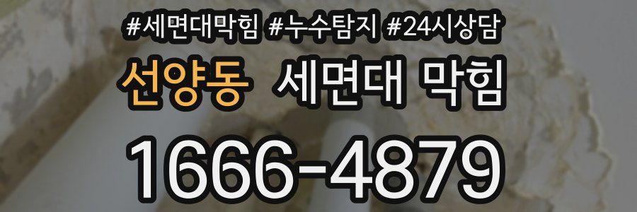 선양동 세면대 막힘