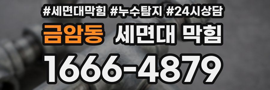 금암동 세면대 막힘