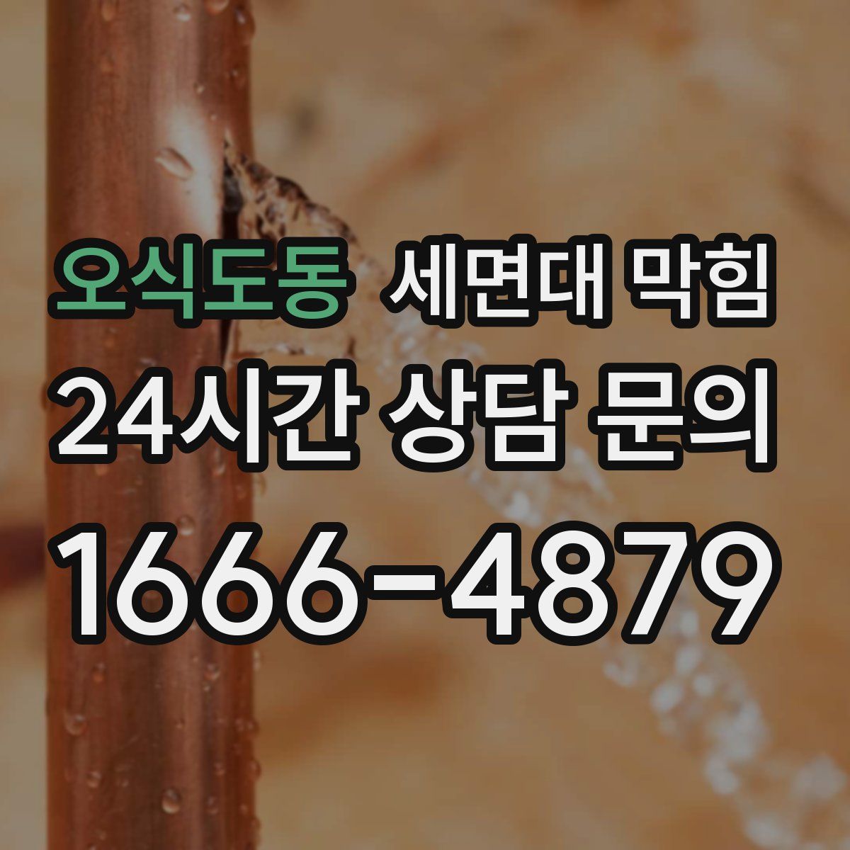 오식도동 세면대 막힘