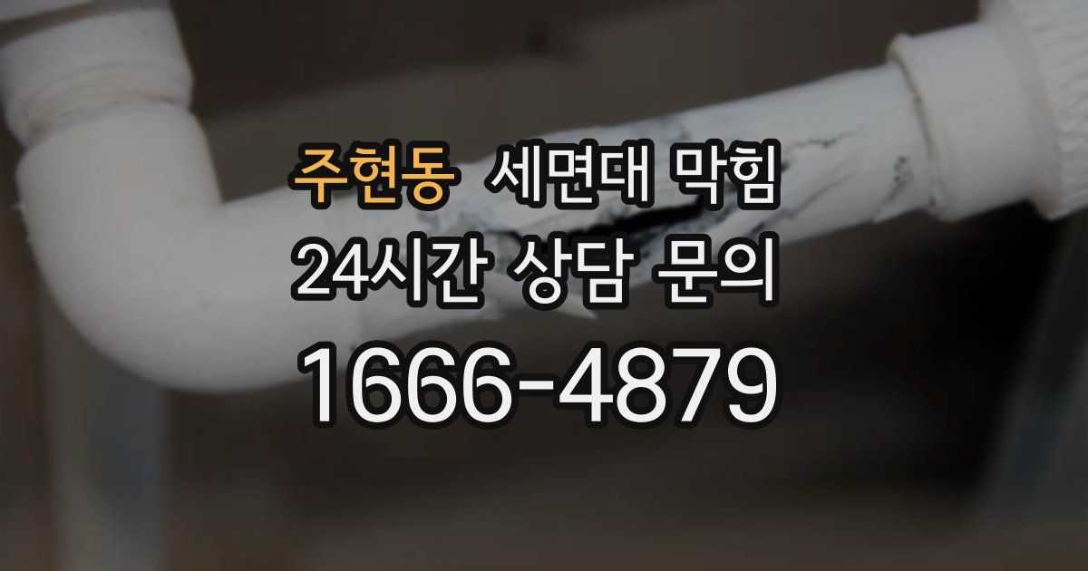 주현동 세면대 막힘