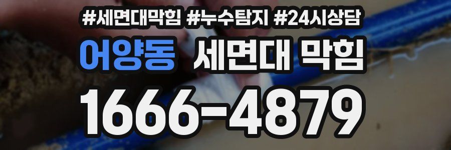 어양동 세면대 막힘