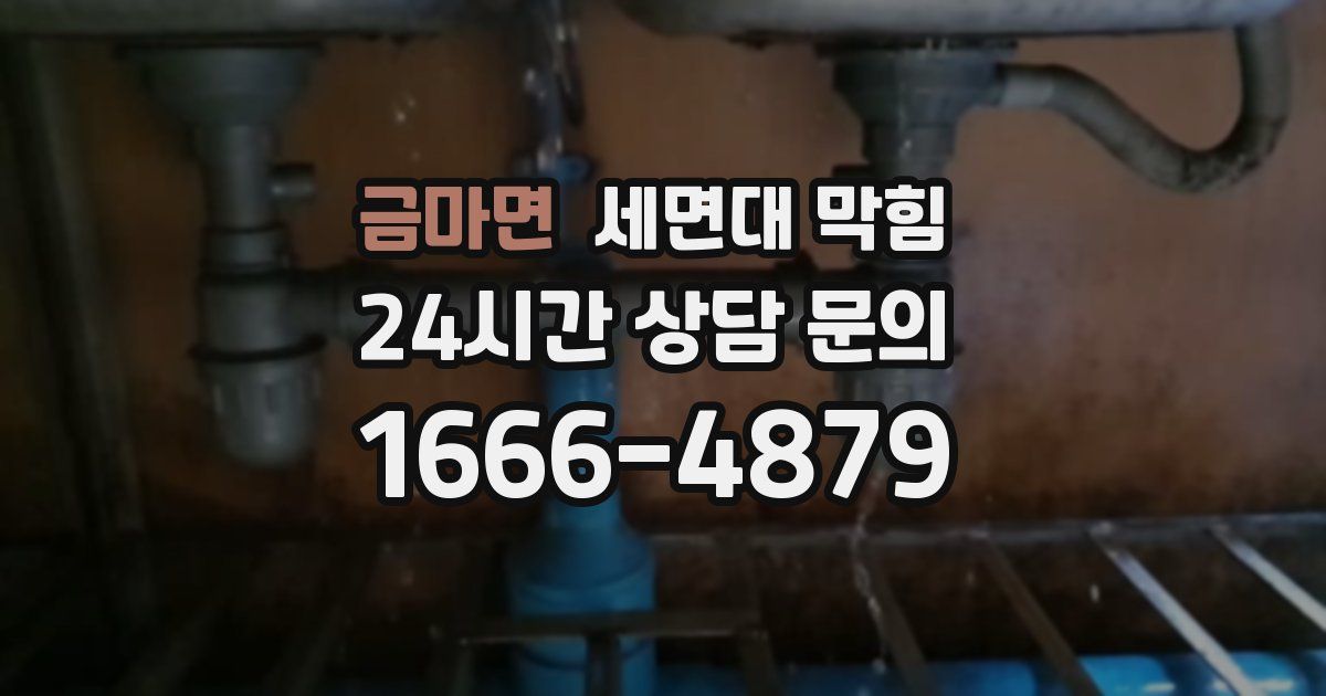 금마면 세면대 막힘