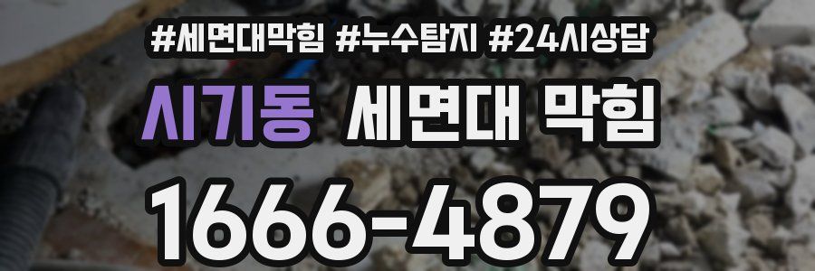 시기동 세면대 막힘