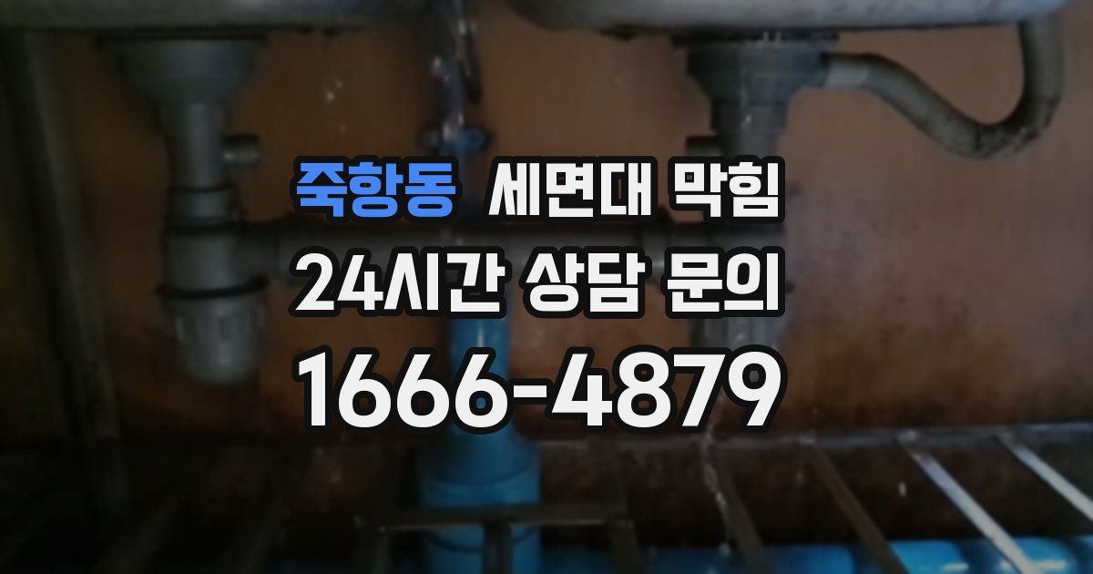 죽항동 세면대 막힘