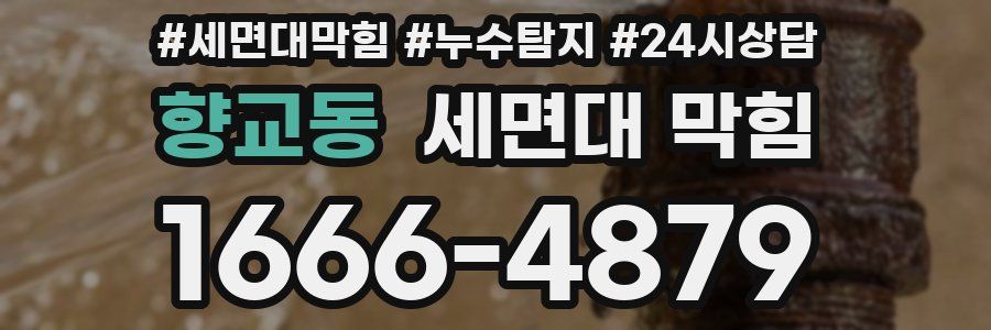 향교동 세면대 막힘