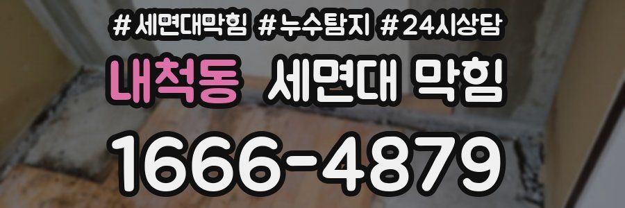 내척동 세면대 막힘