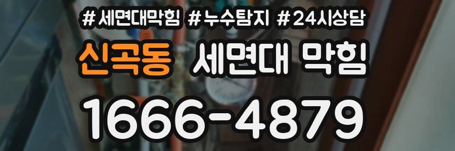 신곡동 세면대 막힘