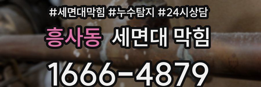 흥사동 세면대 막힘