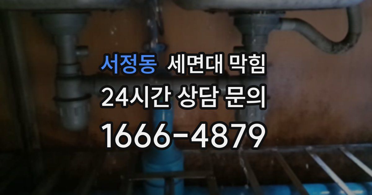 서정동 세면대 막힘