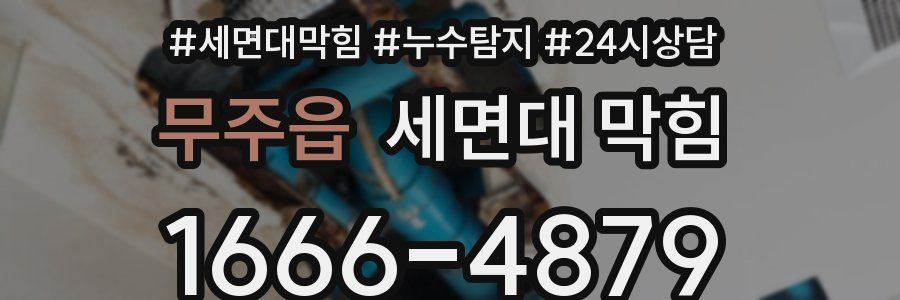 무주읍 세면대 막힘