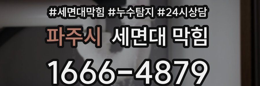 파주시 세면대 막힘