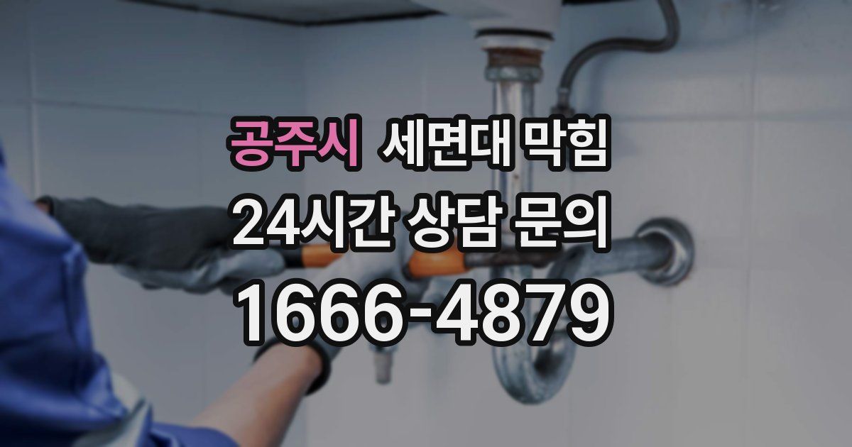 공주시 세면대 막힘