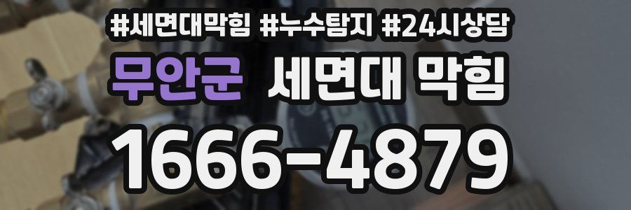 무안군 세면대 막힘