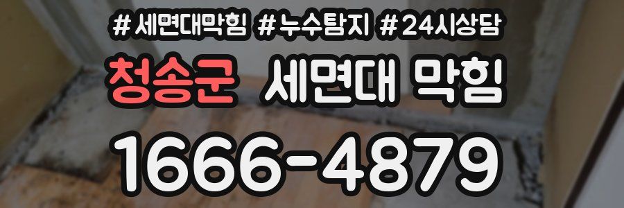 청송군 세면대 막힘