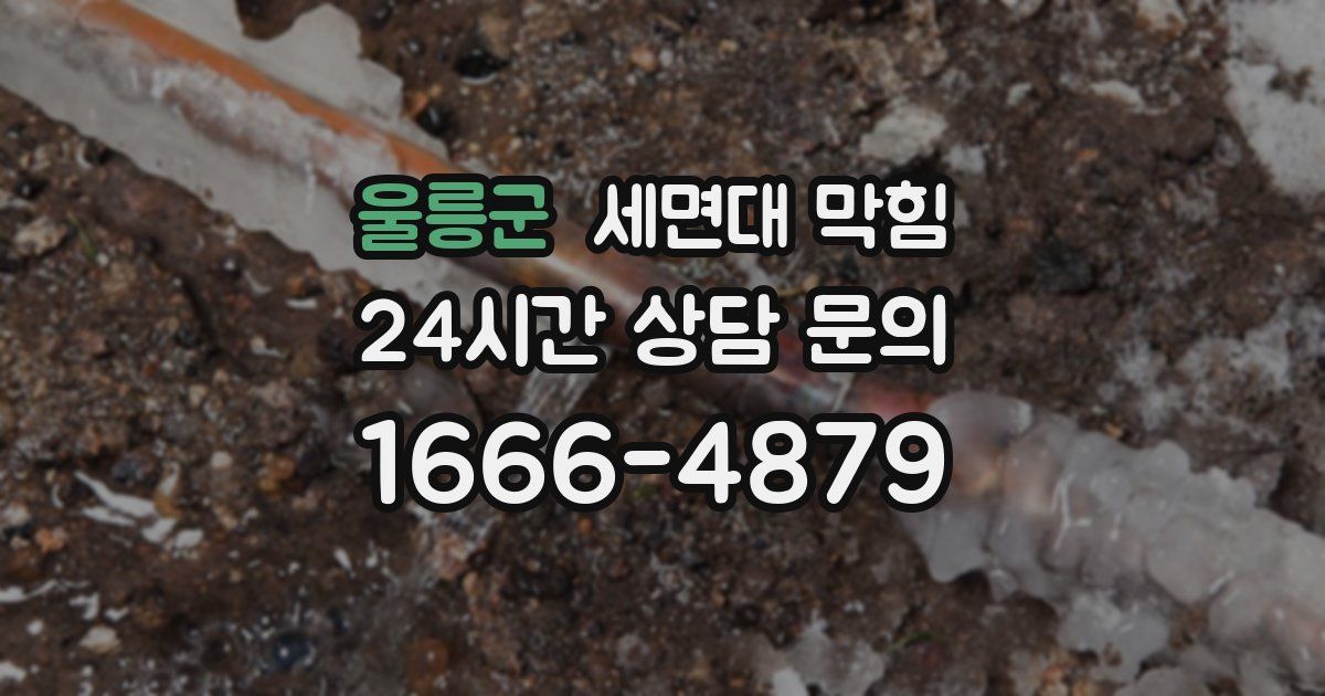 울릉군 세면대 막힘