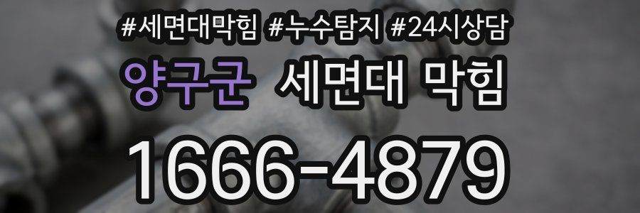 양구군 세면대 막힘