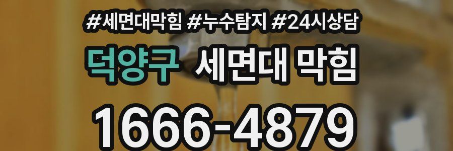 덕양구 세면대 막힘