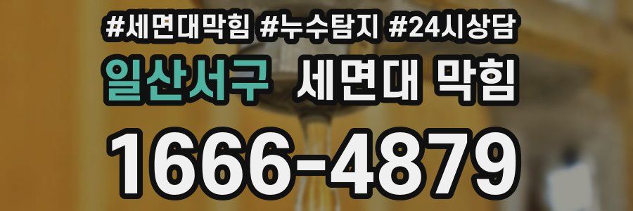 일산서구 세면대 막힘