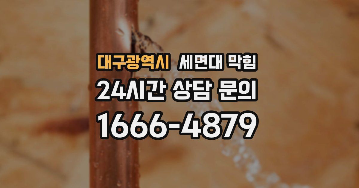 대구광역시 세면대 막힘