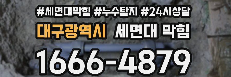 대구광역시 세면대 막힘