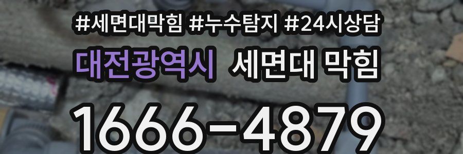 대전광역시 세면대 막힘
