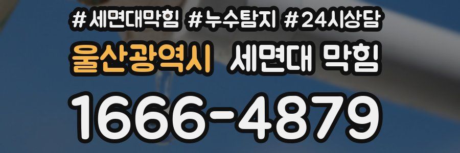 울산광역시 세면대 막힘