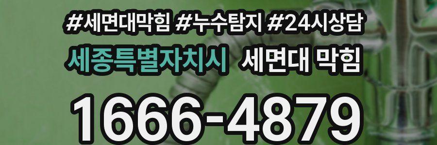 세종특별자치시 세면대 막힘