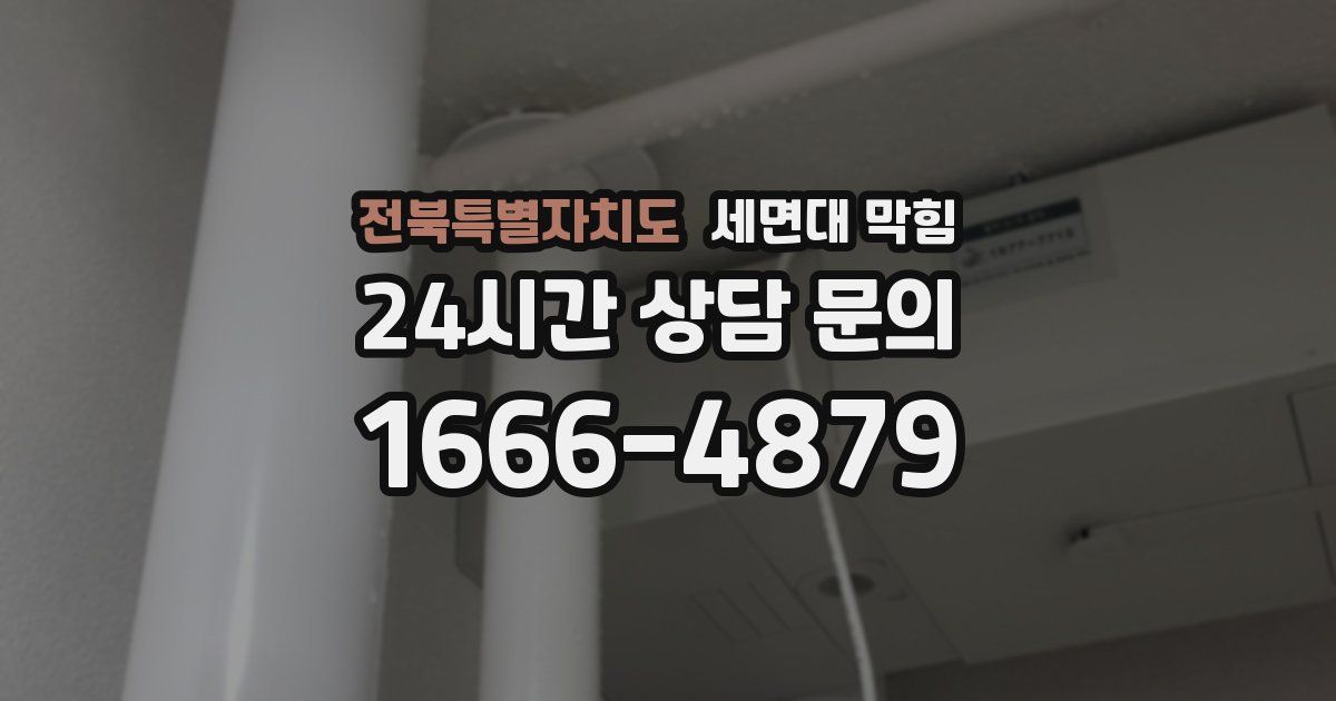 전북특별자치도 세면대 막힘