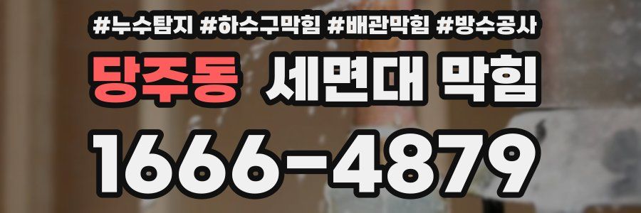 당주동 세면대 막힘