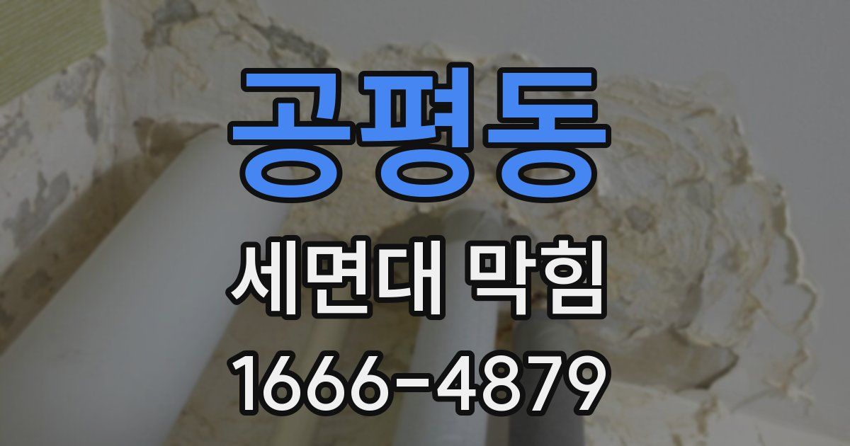 공평동 세면대 막힘